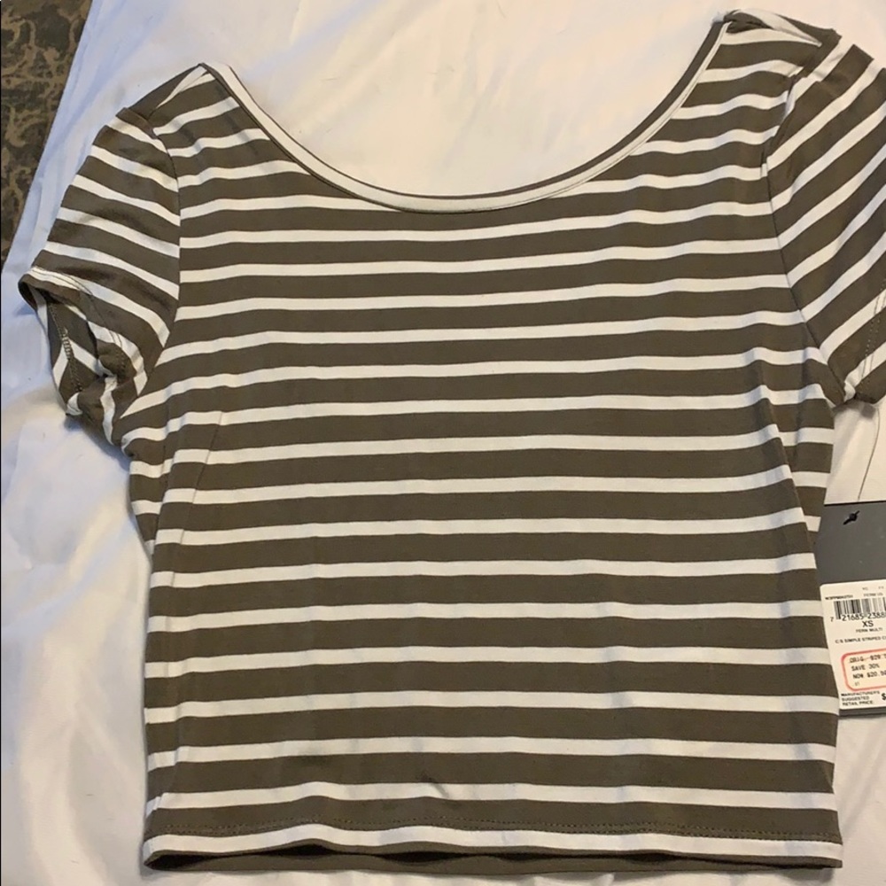 Guess scoop back crop top